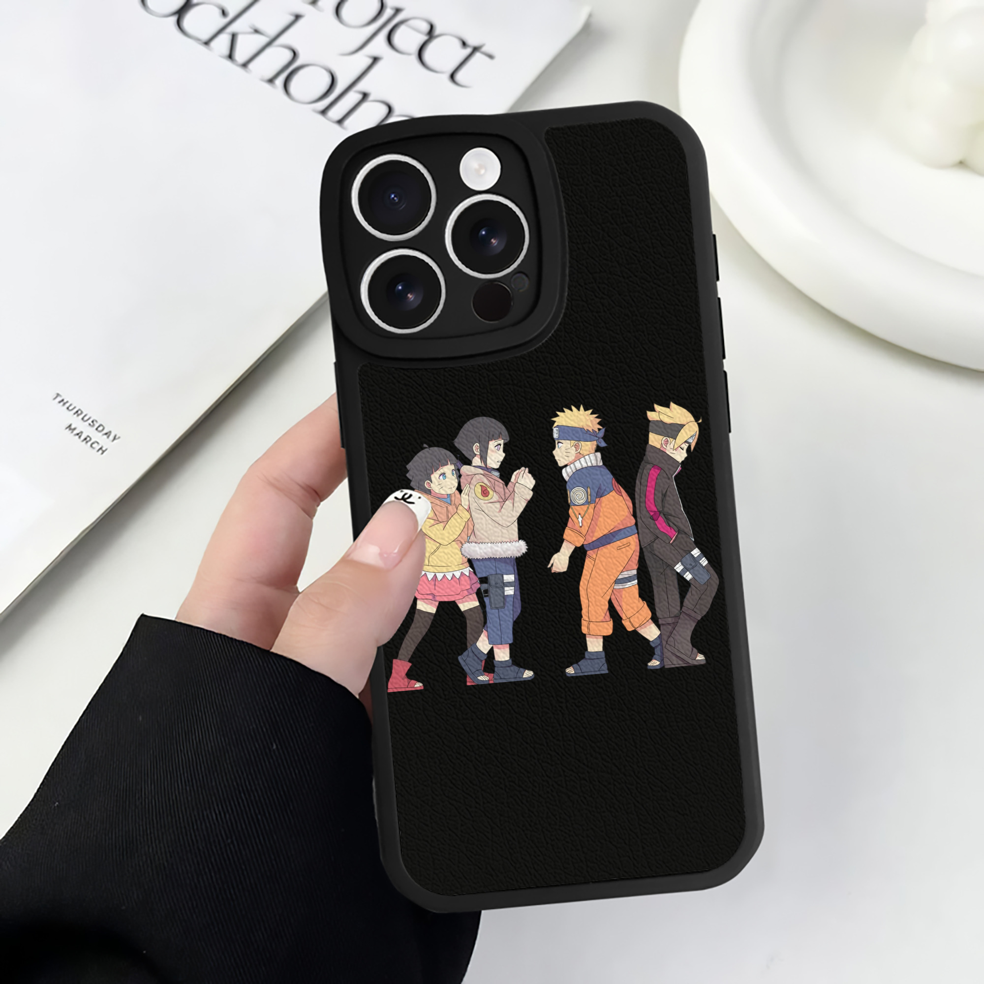 （画像用） NARUTO -ナルト- うずまき ナルト Uzumaki Naruto 【iPhone 16シリーズ対応】シリコンスマホケース（レザー調） 材質：シリコン